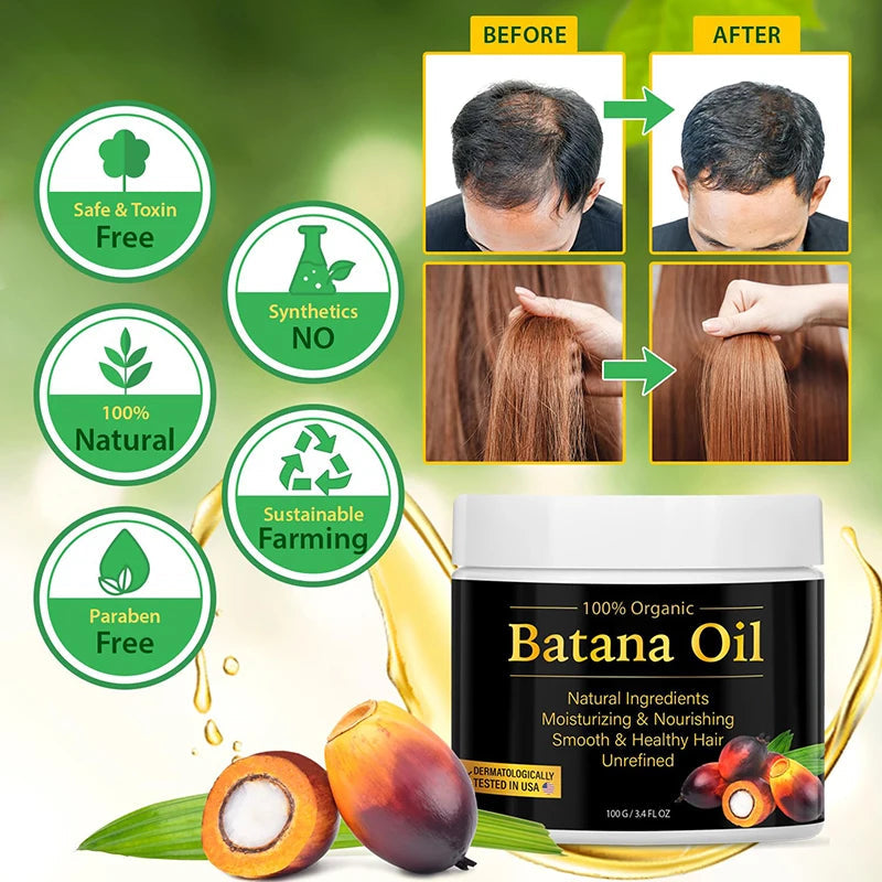 100% Raw Organic Batana Oil | Enhanced Hair Growth